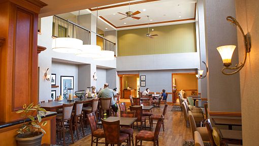 Breakfast area at Hampton Inn in Clinton, Oklahoma Breakfast area at Hampton Inn in Clinton, Oklahoma